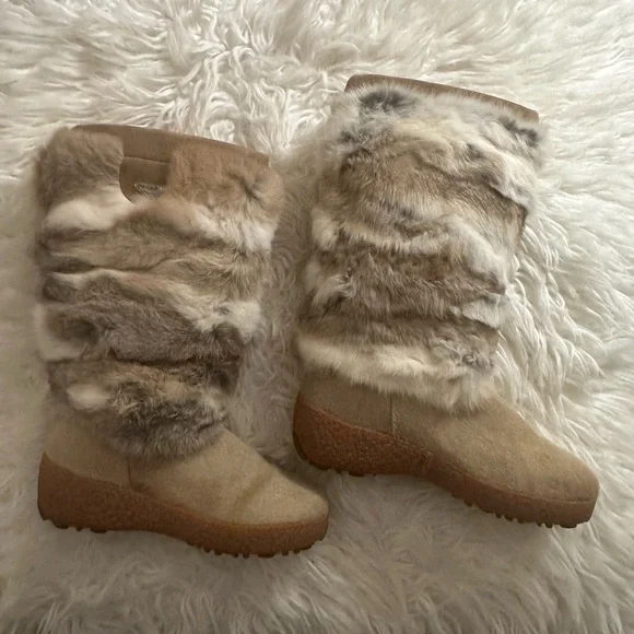 Pajar Canada Rabbit Fur Winter Boots - Picture 3 of 7